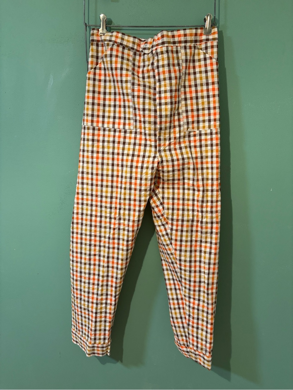 Vintage Bloomingdale's Men's Highwaisted Seersucker Pants NOS